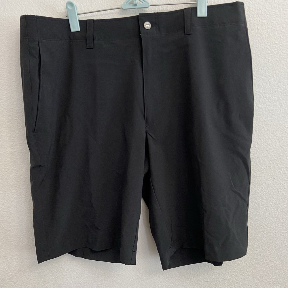 Callaway Men's‎ Black Performance Chino Golf Shorts Size 36 10in inseam Logo